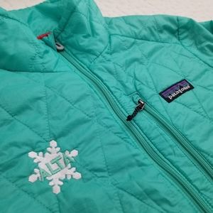 Alta x Patagonia sea foam green quarter zip jacket